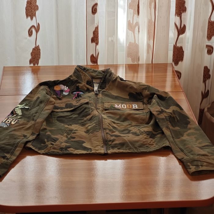 Geacă camo / camouflage Zadig & Voltaire Malibu amour skull Luxury