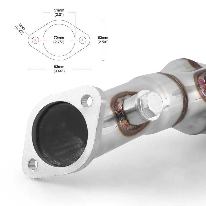 Serpi / Galerie de Evacuare Inox BMW motor M54 E46 E39 6cil