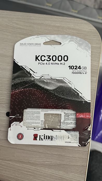 Ssd m2 kingston kc3000 1tb