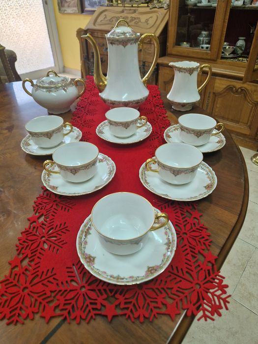 Уникален антикварен френски сервиз ЛИМОЖ (Limoges)