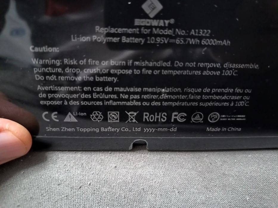 Baterie A1278 A1322 pentru Apple MacBook Pro 13 inch