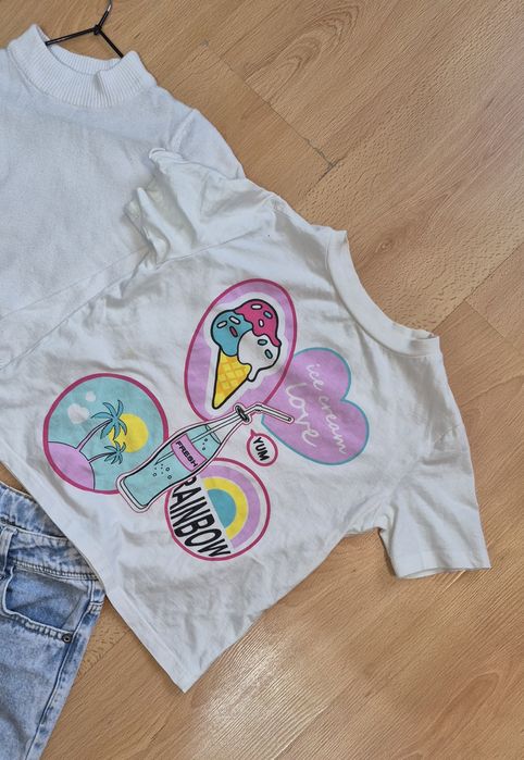 Джинсы футболка кофта для девочки