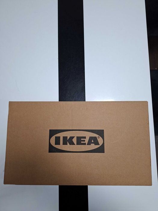 Scaunel copil Ikea, alb, 28x29x55 cm, lemn masiv, NOU SIGILAT