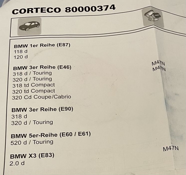 Демпферна шайба Corteco за BMW (e87,e46,e90,e60,e61,e83)