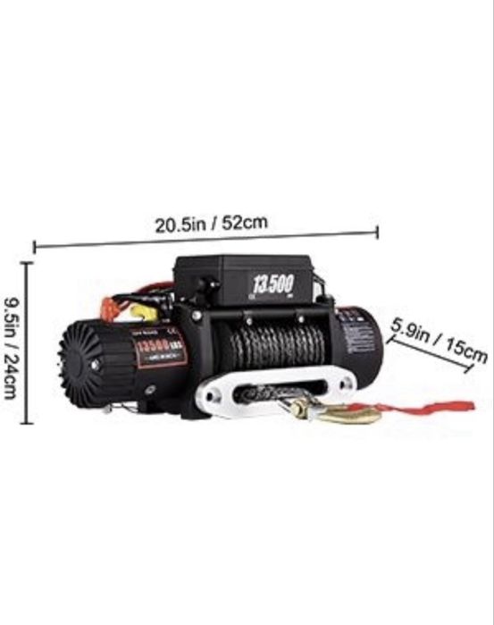 Vevor Troliu electric auto 12v 13500 Ibs, 6,1T (6123kg)