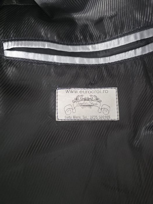 Costum barbati bleumarin