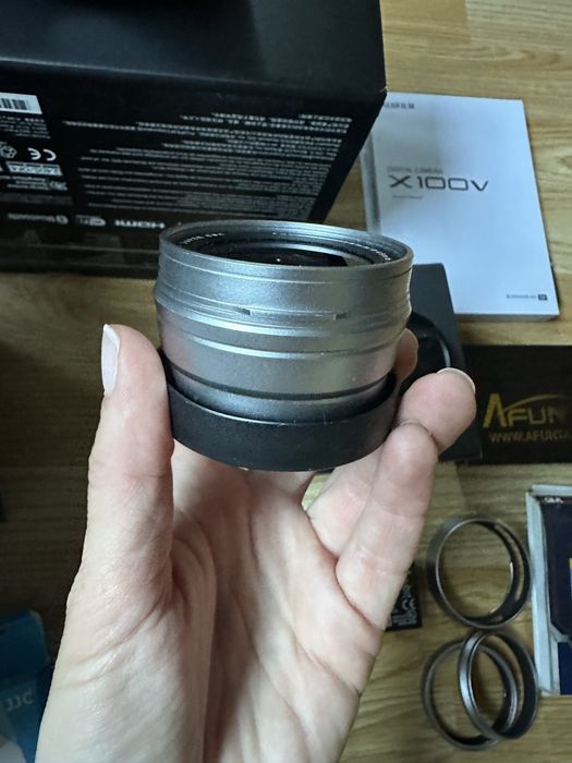 Fujifilm X100V + WCL конвертор + Tele конвертор