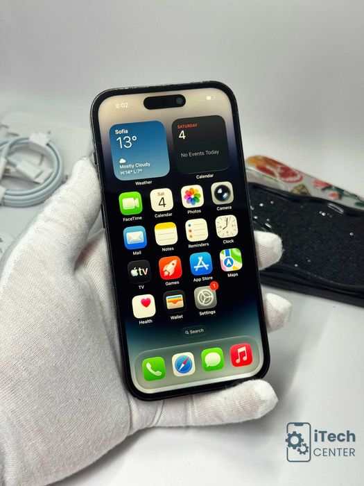 iPhone 14 Pro, 256GB, Black, 100% батерия, КАТО НОВ, ГАРАНЦИЯ!