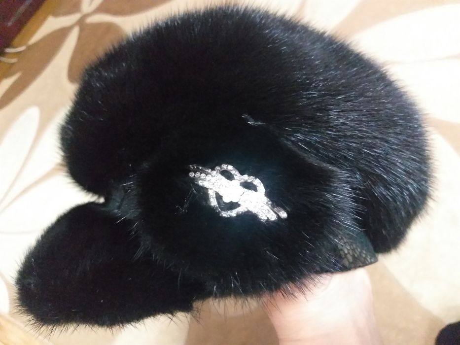 Шапочка берет норка