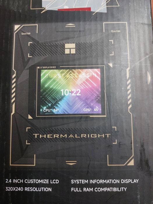 Cooler cpu display custom Thermalright Burst Assasin 120 Vision black