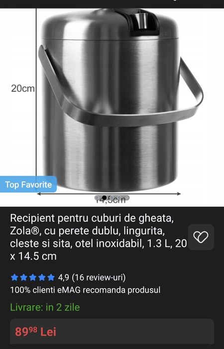 Ghetiera cu capac ermetic si cleste