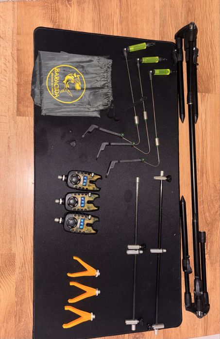 Set pescuit crap – 3 avertizori + swingere + picheți