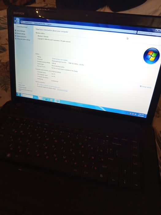 лаптоп Dell Inspiron N5030, Windows 7 Ultimate