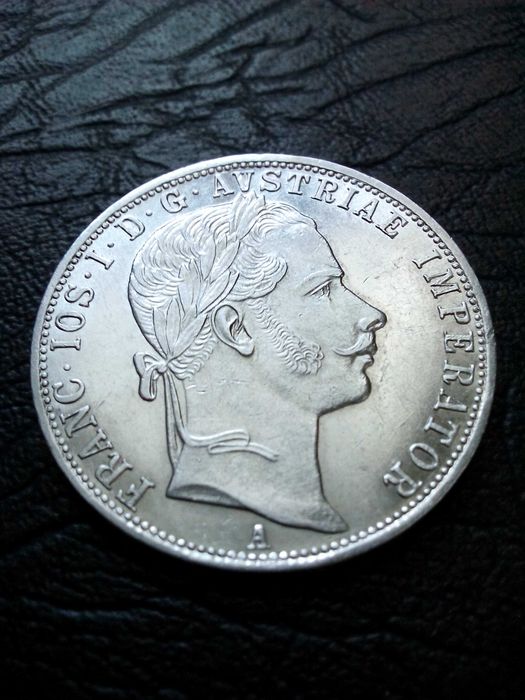 1 Флорин 1859 година Австроунгария , Франц Йосиф I сребро