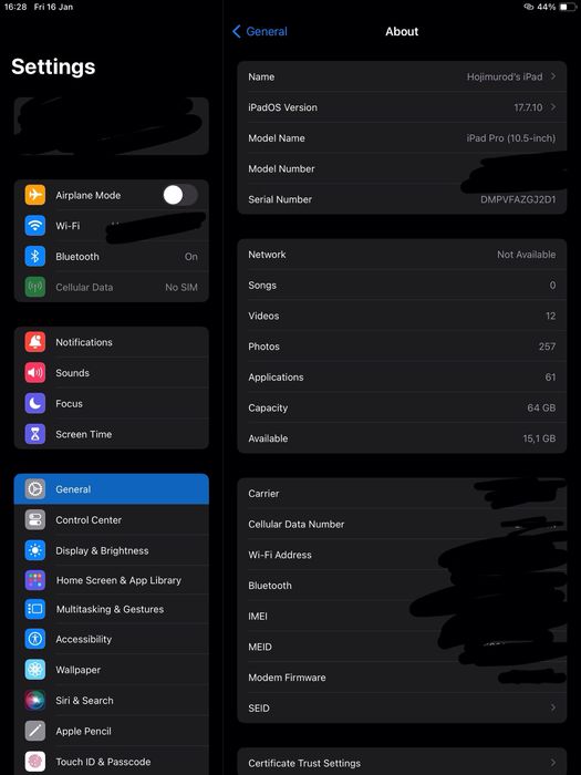iPad Pro 10.5 Cellular