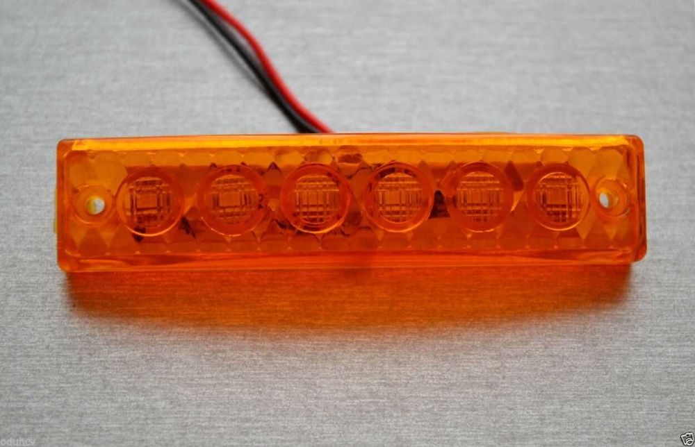 1бр. диодни LED ЛЕД габарити светлини с 6 SMD диода 12-24V , 6 цвята