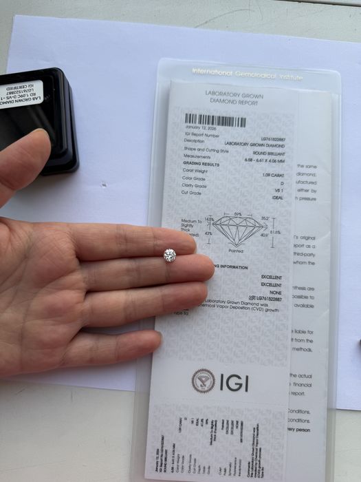 CVD бриллиант 1 карат