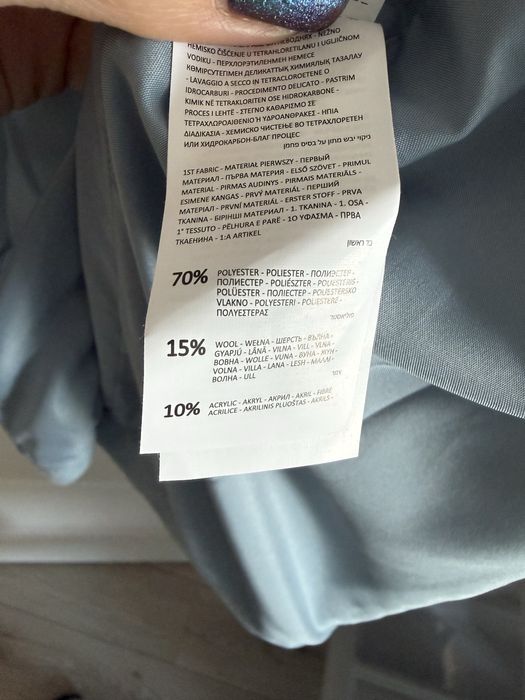 Palton cu continut ridicat de lana Reserved