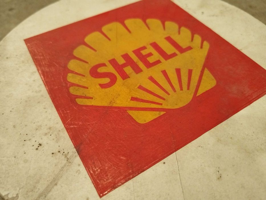 Ретро реклама Shell Стара гарафа Порцеланова фигура