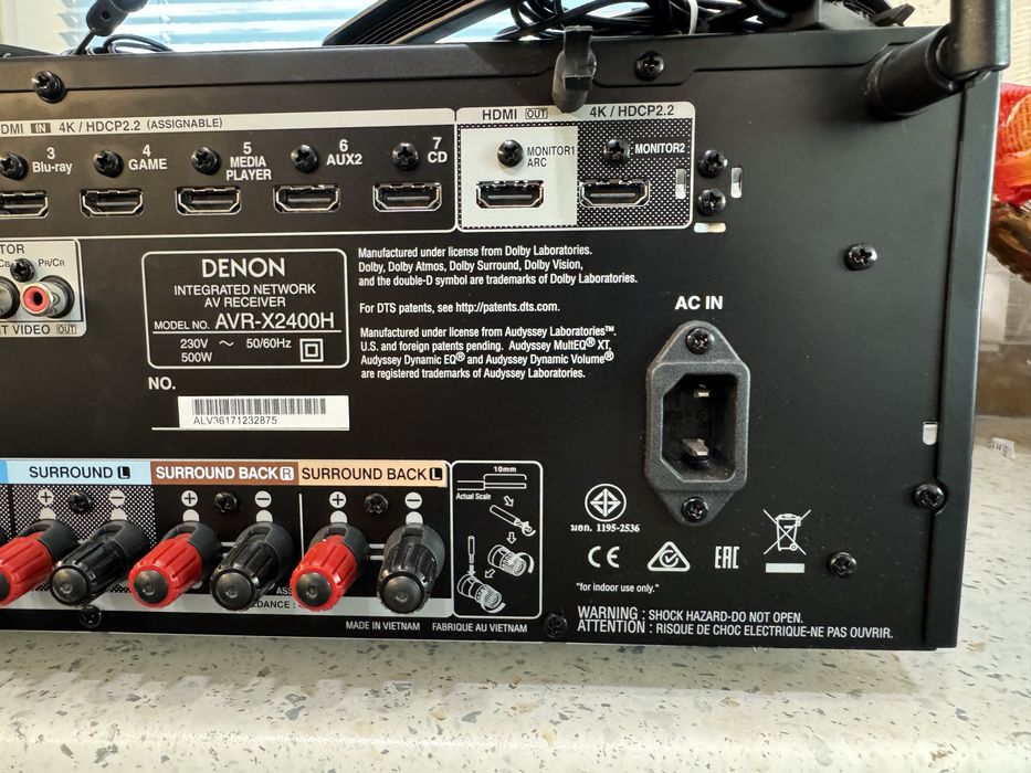 Denon AVR-X2400H комплект Качествен ресовър