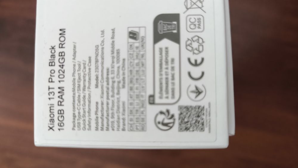 Xiaomi  13T Pro , 16/1024 GB . двухсимочный