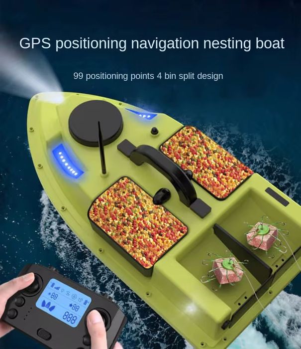 Barca de plantat cu gps , barcuta  de pescuit