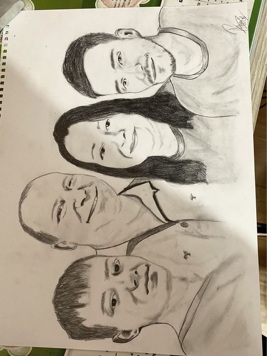 Realizez portrete A3 -rama si impachetare incluse