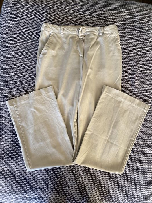 Pantaloni crem bumbac marimea 36