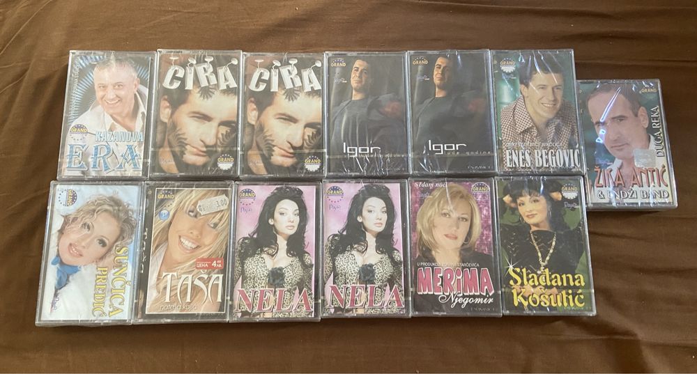 сръбски поп фолк аудио касети (запечатани)