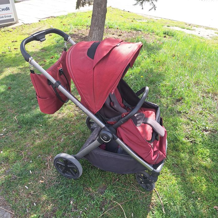 Бебешка количка 2в1 Espiro Only, цвят бордо