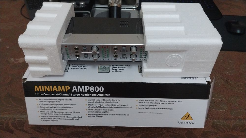 Срочно. Сет Behringer: B-2 Pro + C-1 + UM2 + AMP800 + Кабели +