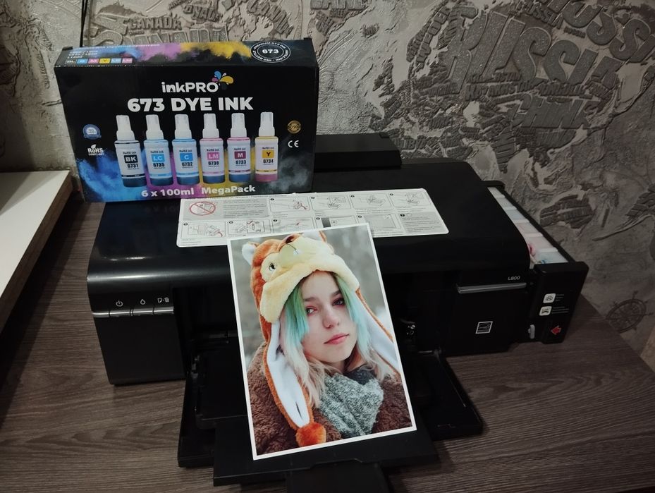 Цветной струйный принтер Epson L800