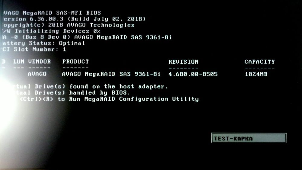 RAID контролер LSI SAS9361-8i 1GB 12Gb SAS2 SATA3 RAID,JBOD Dell MM445