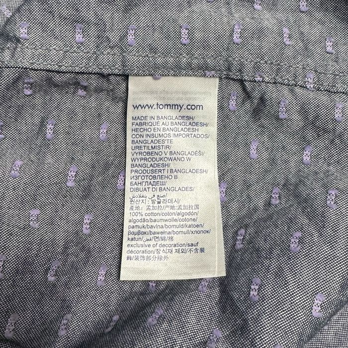 Мъжка риза Tommy Jeans - XL - Памук - Сив десен