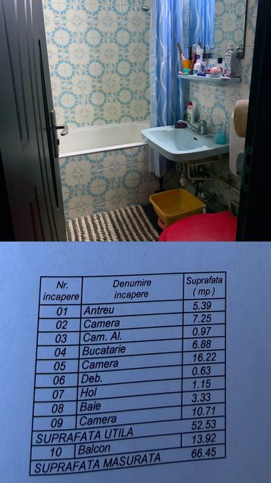 Vând apartament 3 camere semidecomandat - Zona Gării