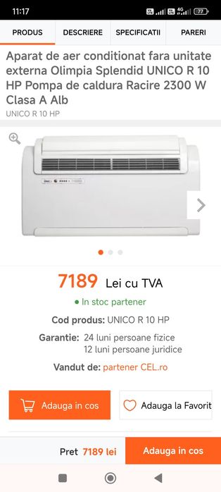 Vand aparat aer conditionat Olimpia