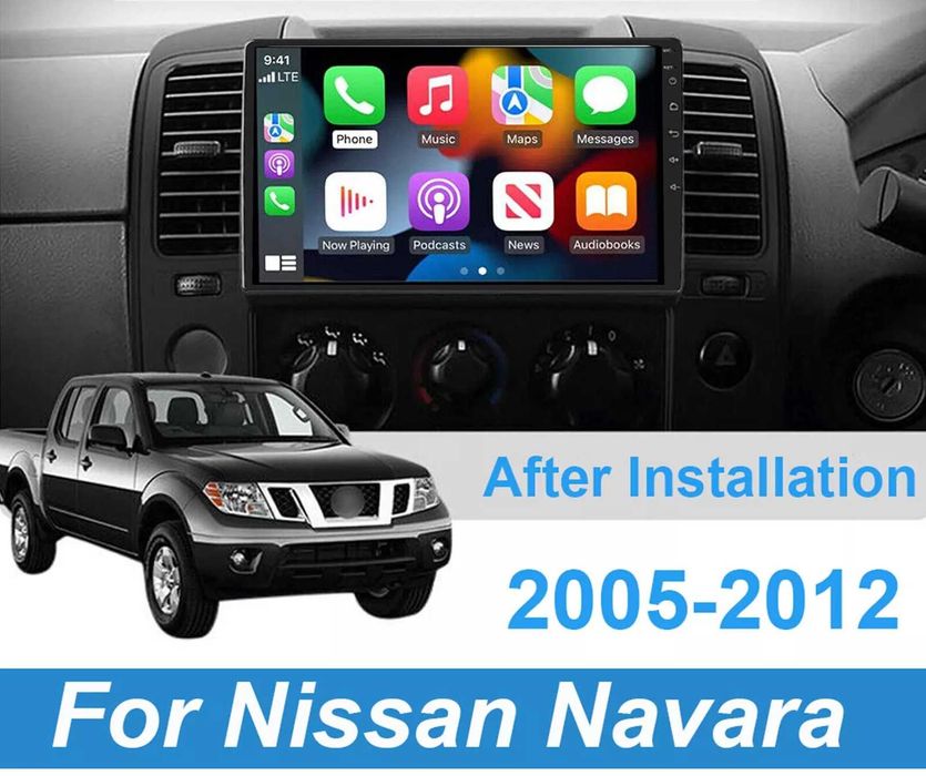 Мултимедия Двоен дин за Nissan NAVARA Навигация плеър екран Android