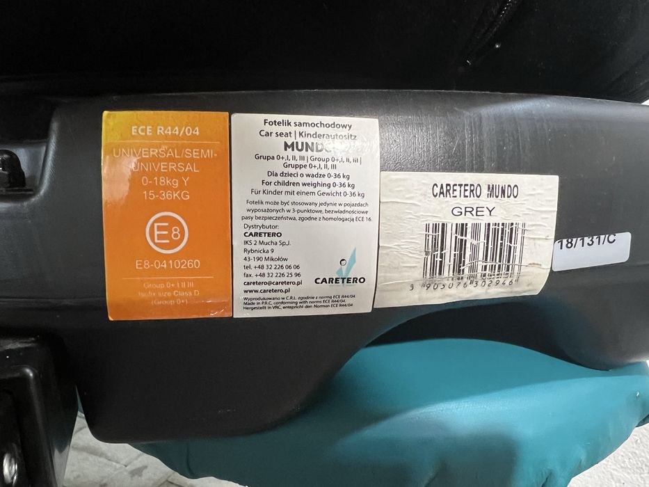 Scaun auto  Caretero Mundo