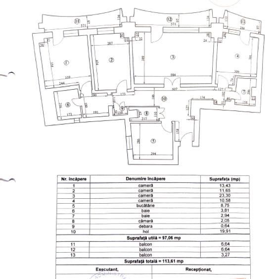 Apartament de vânzare cu 4 camere Lujerului