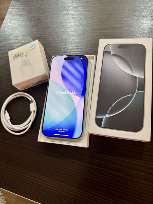 Айфон 16 pro на 256 White Titanium