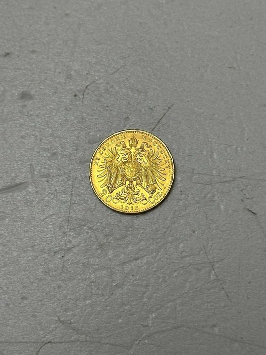 MONEDA AUR 900 - 20 CORONA 1915 - Austria - Francis Joseph I - 6.77g !