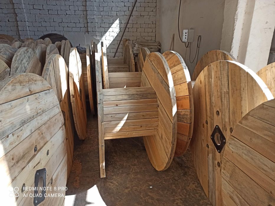 Деревянные барабан №Д-10-18 для намотки кабеля