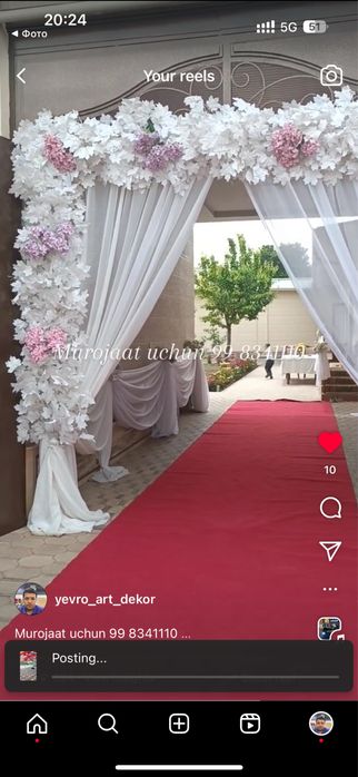 Afarmleniya toylar xar hil tadbirla uchun