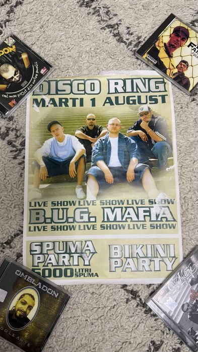 Bug B.U.G Mafia poster/ afis  concerte