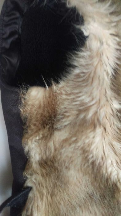 Елек с изкуствена козина топъл размер S