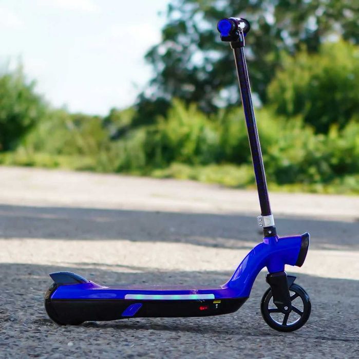 Trotineta electrica Kinderauto BJKL168, 45W, 12V 7Ah roti moi Blue