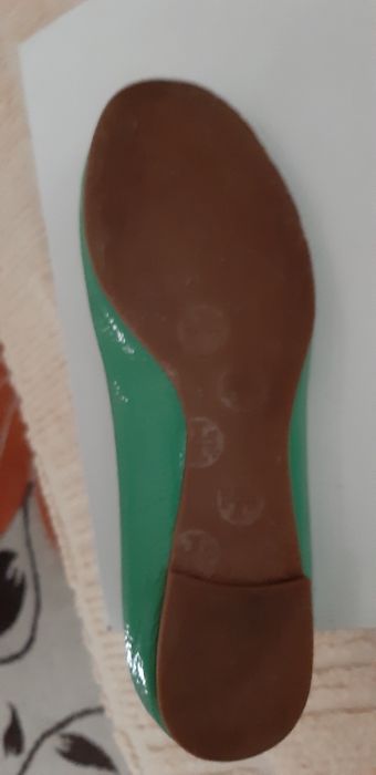 Berini Tory Burch,autentici ,piele lacuita,verde,superbi 39