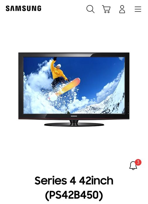 Продам телевизор  Samsung, 42', плазменный