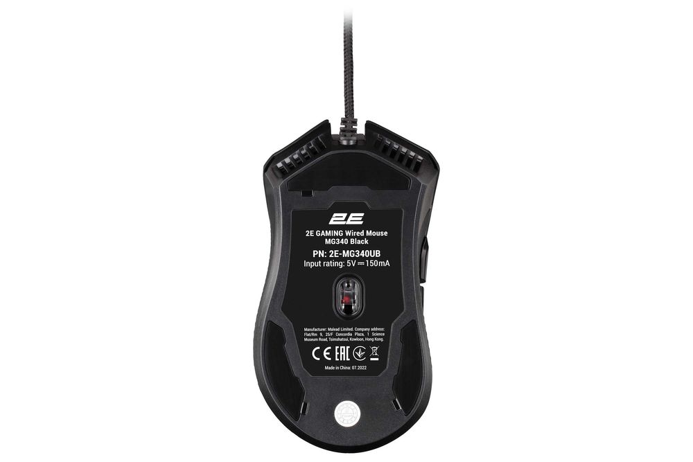 Мышь игровая 2E Gaming MG340 WL, RGB USB Black
