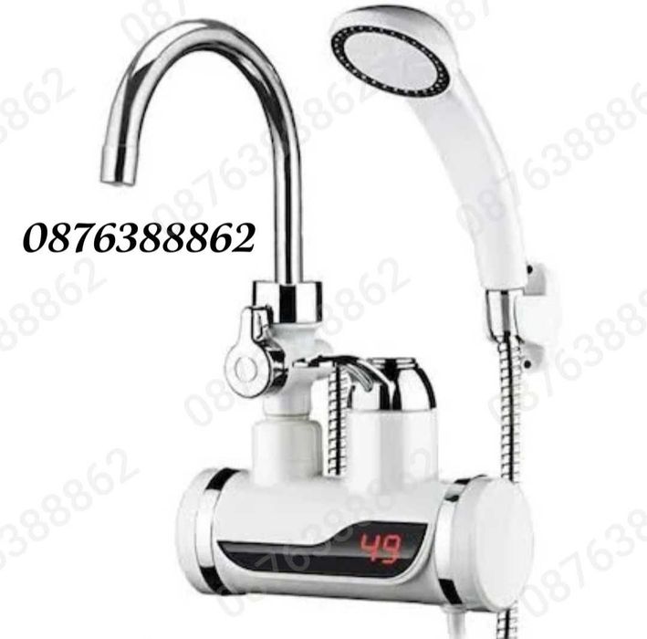 Смесител за вода с нагревател за мигновено загряване 3000W +ДУШ